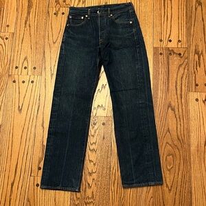 Levi’s Men’s Dark Blue Wash Straight Leg Jeans | 29 | Button Fly